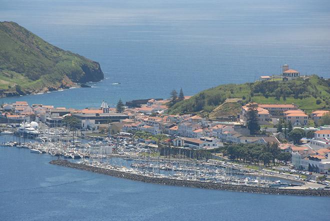 The harbor at Horta, Faial, the Azores © Edward Cohen